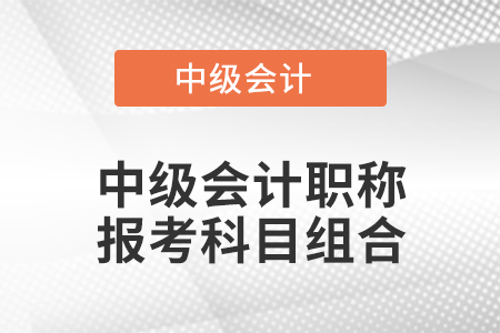 中級(jí)會(huì)計(jì)職稱報(bào)考科目組合