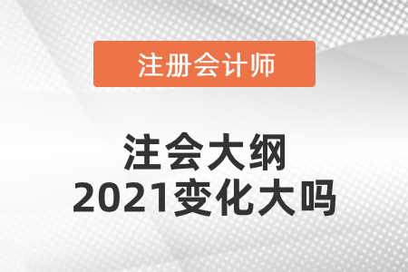 注會(huì)大綱2021變化大嗎