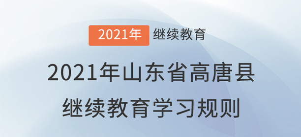 2021年山東省高唐縣會(huì)計(jì)繼續(xù)教育學(xué)習(xí)規(guī)則