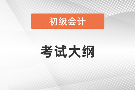 初級(jí)會(huì)計(jì)師2021年考試大綱