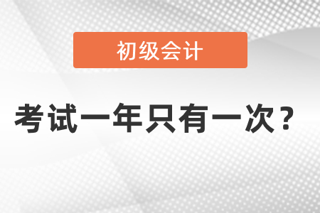 初級會計考試一年只有一次,？