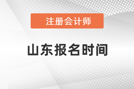 山東注冊(cè)會(huì)計(jì)師報(bào)名時(shí)間2021年度確定了嗎