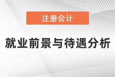 注冊會計師就業(yè)前景與待遇分析