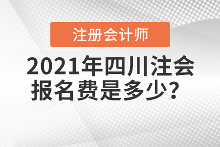 2021年四川省宜賓注會報名費是多少,？