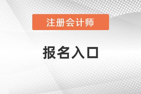 中國注冊(cè)會(huì)計(jì)師報(bào)名入口是什么