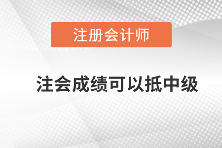 注會成績可以抵中級嗎,？