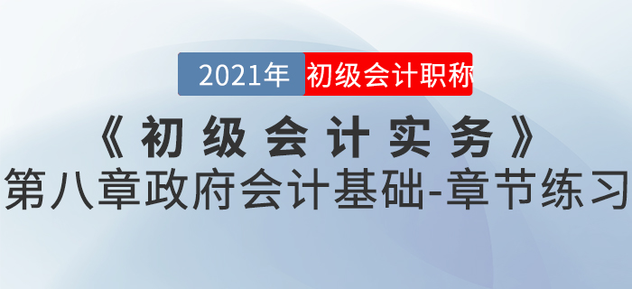 2021年《初級(jí)會(huì)計(jì)實(shí)務(wù)》第八章政府會(huì)計(jì)基礎(chǔ)-章節(jié)練習(xí)