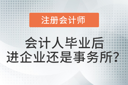 畢業(yè)以后去企業(yè)做會計還是去會計師事務(wù)所做審計,？注會考生選擇…