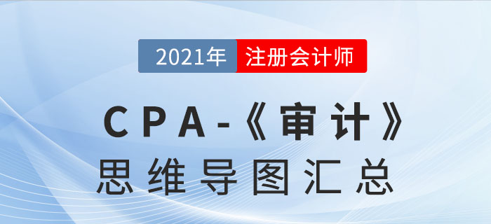 2021年注會《審計》思維導圖匯總