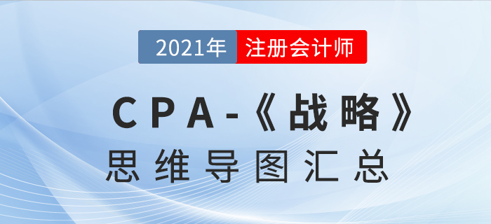 2021年CPA《戰(zhàn)略》思維導(dǎo)圖匯總