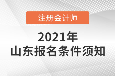 2021年山東省棗莊注冊會(huì)計(jì)師報(bào)名條件須知