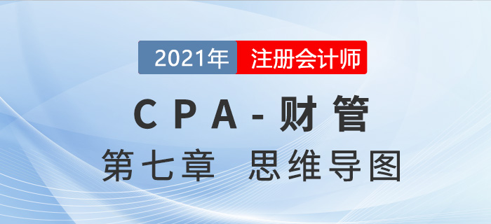 2021年注會(huì)《財(cái)務(wù)成本管理》第七章思維導(dǎo)圖