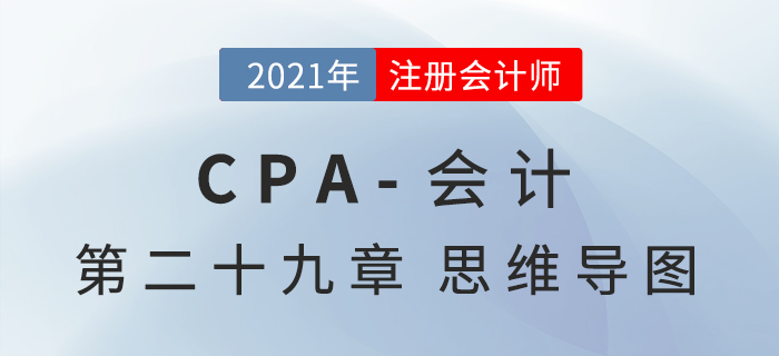 2021年CPA《會計》第二十九章思維導圖