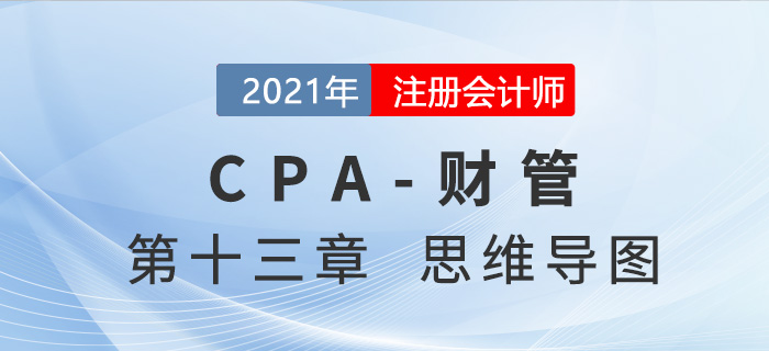 2021年注會(huì)《財(cái)務(wù)成本管理》第十三章思維導(dǎo)圖