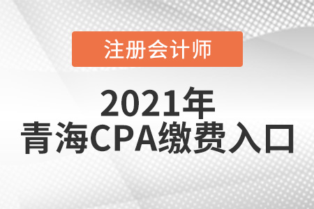 青海注冊(cè)會(huì)計(jì)師繳費(fèi)入口2021年6月15日開通