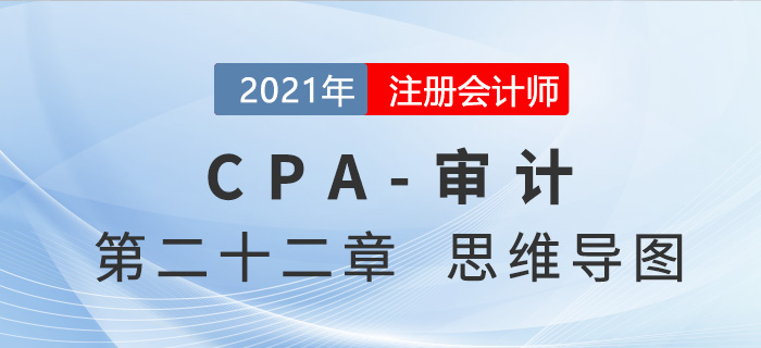 2021年注會(huì)審計(jì)第二十二章思維導(dǎo)圖