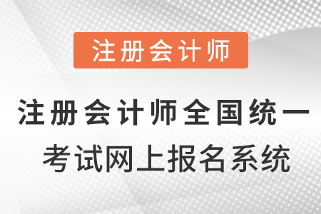 注冊會計師全國統(tǒng)一考試網(wǎng)上報名系統(tǒng),！