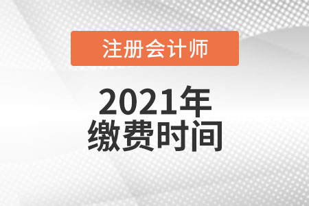 2021年注冊會計師報名繳費(fèi)時間是哪天