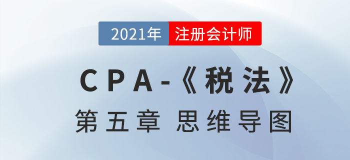 2021年注會(huì)《稅法》第五章思維導(dǎo)圖