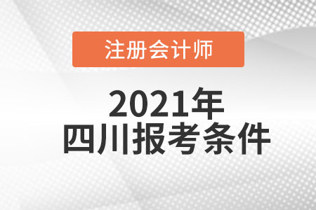 四川省巴中2021年注冊會計師的報考條件是什么