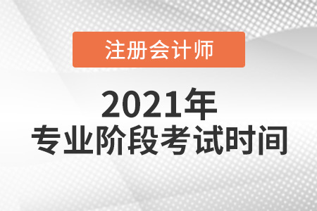 注冊會計師考試專業(yè)階段哪天考