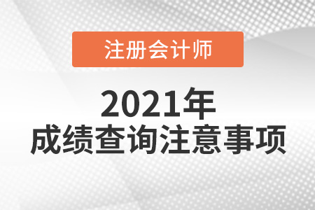 注冊會計師成績查詢注意事項