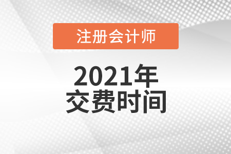 2021年注會報名什么時候支付報名費