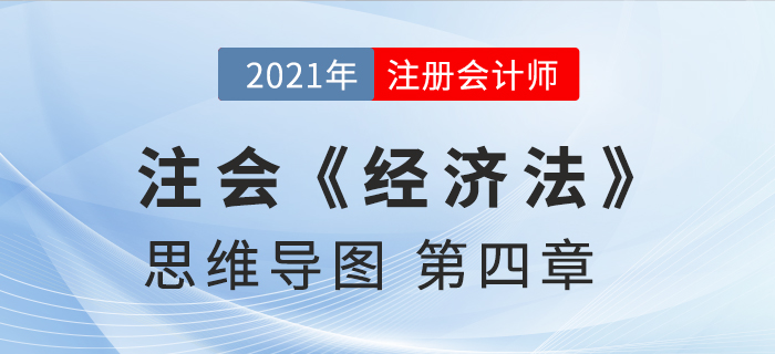 2021年CPA《經(jīng)濟(jì)法》第四章思維導(dǎo)圖