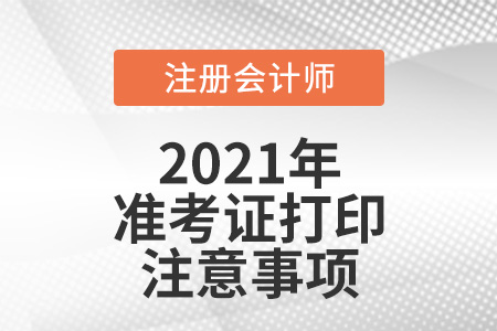 cpa準考證打印的注意事項