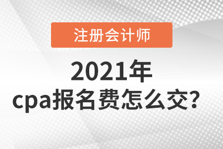 cpa報名費怎么交