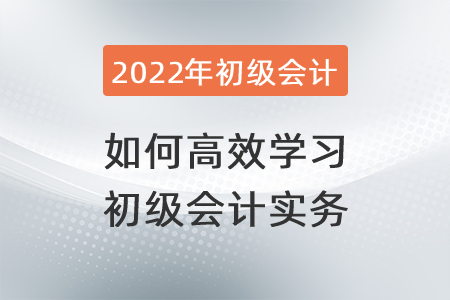 如何高效學(xué)習(xí)初級(jí)會(huì)計(jì)實(shí)務(wù)？