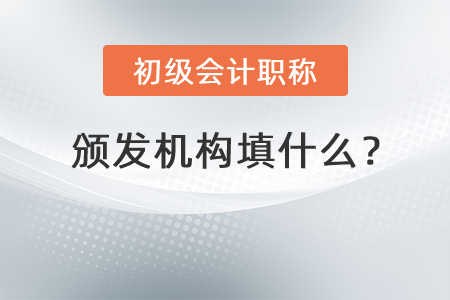 初級會計職稱頒發(fā)機構填什么,？