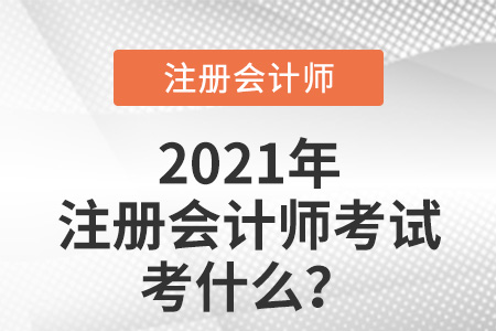 注冊(cè)會(huì)計(jì)師考試考什么