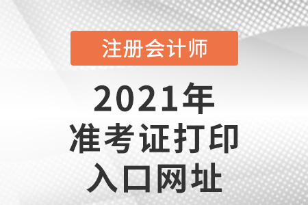 2021年注冊會計師準考證打印入口網(wǎng)址