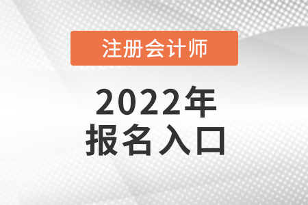 2022年注冊會計師報名入口官網(wǎng)