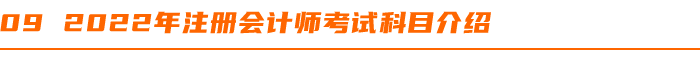 2022年注冊會計師考試科目介紹