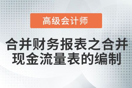 合并財務(wù)報表之合并現(xiàn)金流量表的編制