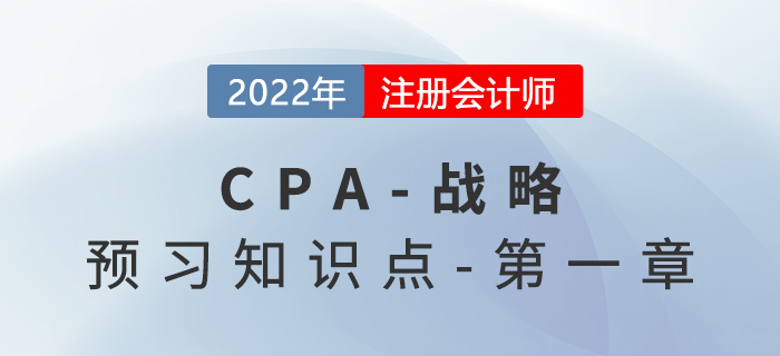 2022年注會戰(zhàn)略預(yù)習(xí)知識點(diǎn)