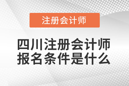 四川省遂寧注冊(cè)會(huì)計(jì)師報(bào)名條件是什么