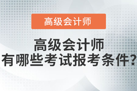 高級(jí)會(huì)計(jì)師有哪些考試報(bào)考條件,？