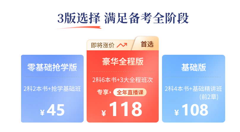 三版滿足全階段:2022年中級經(jīng)濟師輕一書課包全新來襲