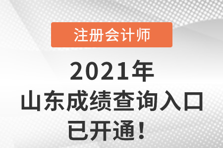 山東省煙臺(tái)2021年注冊(cè)會(huì)計(jì)師考試成績(jī)查詢系統(tǒng)已開通