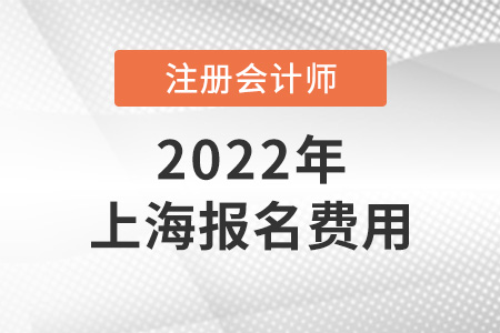 2022年上海注冊會計師報名費用是多少