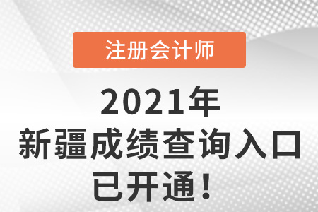 新疆2021年注會(huì)考試成績(jī)查詢(xún)?nèi)肟谝验_(kāi)通