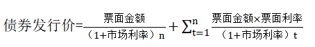 債券發(fā)行價(jià)格的計(jì)算公式