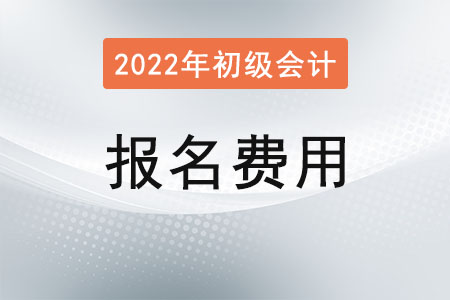 2022年初級(jí)會(huì)計(jì)考試報(bào)名費(fèi)用公布了嗎,？