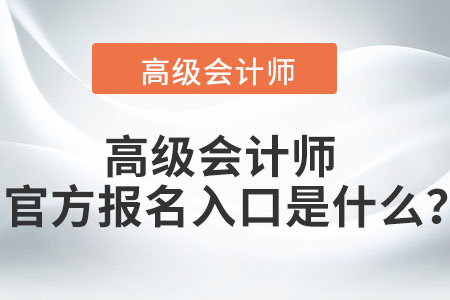 高級會計師官方報名入口是什么,？