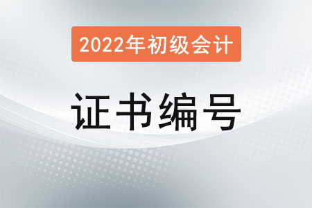 初級會計資格證書編號是哪個,？