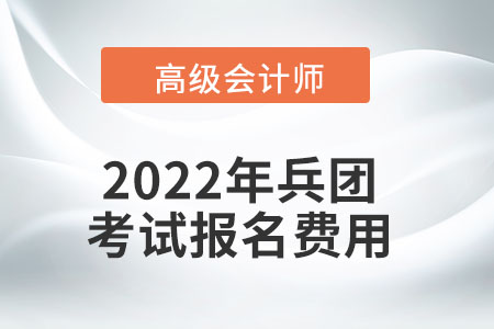 2022年新疆生產(chǎn)建設(shè)兵團(tuán)高級會計師考試報名費(fèi)用公布