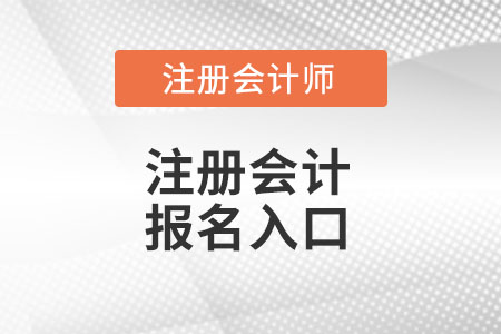 注冊會計師報名入口在哪里呢,？